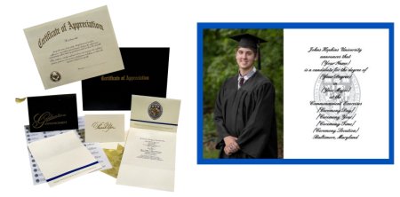 Photo of graduation announcements